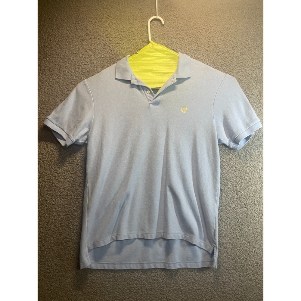 Chaps  Men Blue Polo  Short Sleeve Cotton Size L